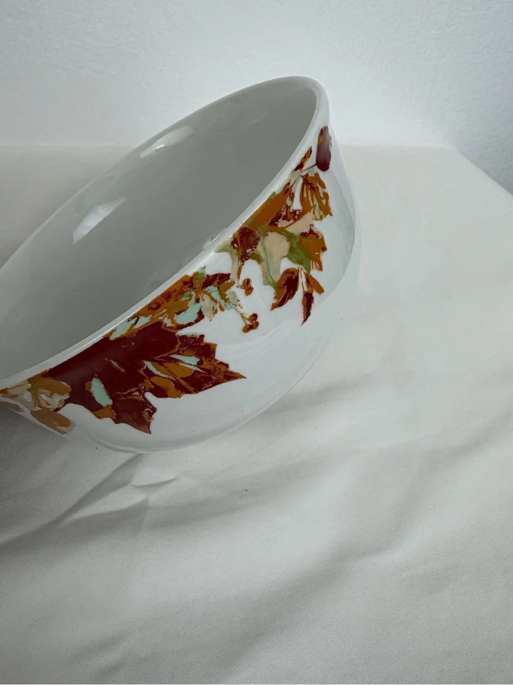 Royal Norfolk Autumn Leaves Fall Acorns Set Of 4 Soup Cereal Bowls
